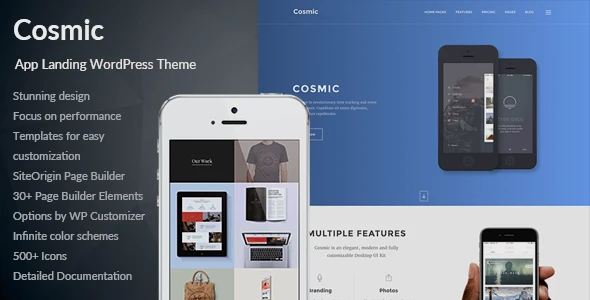Cosmic – App Landing Multi-Purpose WordPress Theme